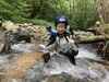 「旅の途中で川遊び」