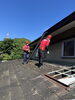 作業当日は晴天☀️気持ち良い青空の元、作業開始💪「屋根の上の困った事😣💦心配いりません！ベンリー福山東にお任せ下さい😉✨」