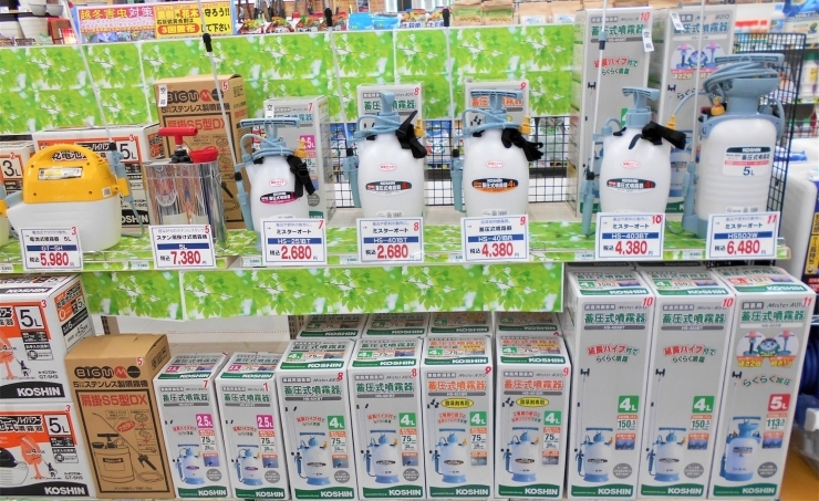 「☆除草剤・散水ホースリール・噴霧器等入荷致しました☆」