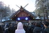 北海道神宮（令和７年元旦）「あけましておめでとうございます　令和７年（2025年）元旦」