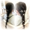 可憐なヘアアレンジで特別な日を演出「リボンがかわいい♡ガーリー編み下ろしアレンジ」