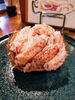 雲丹と毛蟹のハーフ丼なんて如何でしょうか「又又、小樽産雲丹です。」