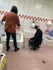 浴室の環境を見学して頂いてます！「商業高校の先生がデイサービスふらっとの見学に来てくださいました！」