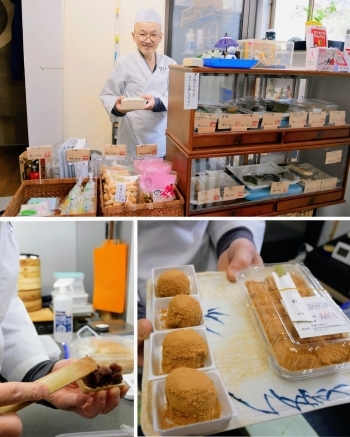 わらび餅とあんわらびは当店の大人気商品です。「和菓子処 秋山」