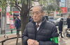 高井戸防犯協会 会長　丸山さん「永福町駅にて　ピーポ君　特殊詐欺防止を呼びかけました」