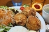 から揚げたっぷりランチ３ケ  / くじら軒