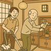 利用者さんの部屋の掃除を手伝う「グループホームの夜勤ってどんなことをするの？　【募集】グループホームの夜勤　　/（株）トゥー・トゥー」