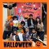 みんなで写真撮影！楽しかったぁ✨ハロウィンレッスン「京都市南区の英語リトミック教室のハロウィンレッスン＆パーティー🎉笑顔いっぱい夢中で楽しんだハロウィンレッスン＆パーティー【南区＆下京区のピアノ・リトミック・英語リトミック・ベビーリトミック】」