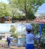 「えんちょー、やきゅうしよう！」みんな園長先生が大好きです。「押上第二幼稚園」