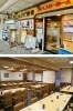 第二店の外観（上）第二店の宴会席（下）「ひさご寿司 本店」