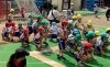 大トリは、やはり年長さんの対抗リレー！燃えます！「「運動会リハーサルを行いました！」」