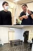大きな窓が通りに面した明るい施術室です。「あじゃすと整体」