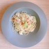 厚切りベーコンとレタスのペペロンチーノ「今週のパスタ」