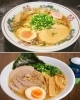 上：中華そば
下：鯛塩ラーメン「ラーメンまるなか」