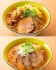 上：辛ねぎらぁめん
下：味噌チャーシュー「らぁめんカフェ風楽っと」