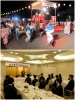 上　会社敷地内での盆踊り大会
下　社内成人式「富士電線工業株式会社」