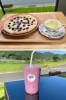 ブルーベリーピザとハーブティー
ブルーベリースムージー「Blueberry valley Maizuru」