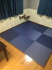 「深い青色の縁無畳をご自宅の2Fへ」