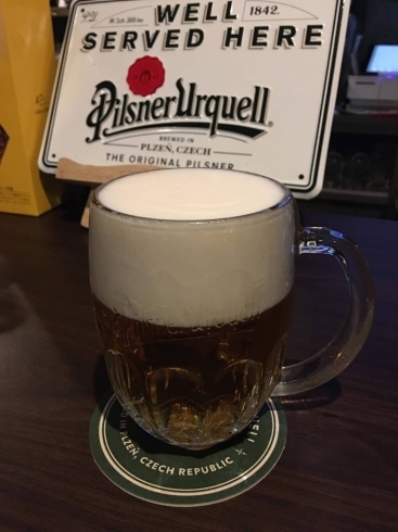 ビール【Pilsner Urquell】「踏ん張り時ですね」