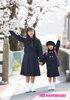 姉妹揃って中学校、小学校入学。桜ロケ嬉しいね♪「桜ロケーション撮影は前写しがおススメです(^^♪」
