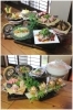 上：炭火焼コース
下：つみれ鍋コース「きらくや」
