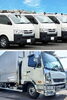 現場を支える力強い足、トラックとハイエースの存在感「株式会社坂田板金」