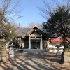 【妹背牛神社】鳥居から参道を緑道が続く