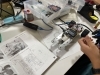 ロボット制作の様子。設計図を見ながら試行錯誤！「つくるんば」