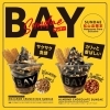 チャコールショコラソフトをチュロスと味わえる、贅沢サンデー♪「BAY松山店」