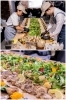 グラシンペーパーに、世界各国の料理を美しく盛り付けます。「【料理代行｜ケータリング】ごはんレスキュー」