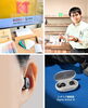 上：体の安定を助けるフィジカルサポートカラーを体験
下：補聴器「ヤマザキ 諏訪本店」
