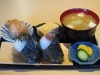 ランチのおにぎり定食は、どなたでも食べやすい日本食です。「旨味庵」