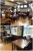 上：店内の全体写真
下：テーブル席「ありがとう はんなり食堂 舞鶴本店」