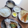 イタリアンハンバーグ&エビフライ定食