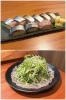 上：炙り鯖寿司
下：天然鯛のしゃぶしゃぶ「魚菜酒房あず木」