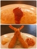 洋食　オムライス／エビフライ「三岩食堂」