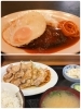 自慢のハンバーグ／生姜焼き定食「三岩食堂」