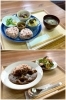 上：跡理定食　下：鹿カレー「跡理」