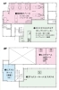 （上）1Fレイアウト/（下）2Fレイアウト「D→START岩倉」