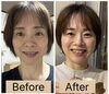 講師である上田朱美のビフォーアフター写真※結果には個人差あり「あけみ 表情筋ヨガ和歌山」