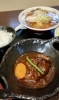 自慢の本格ハンバーグ
最後はライスを入れてデミご飯でどうそ♪「らぁ麺 まえ田」