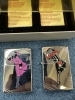 左　2001年10月　　右　2002年2月「Zippo Windy Girl 4台 オリジナルケース デッドストック」