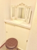 メイク直しにお使いいただけるスペースもございます。「手のひら整顔術 笑楽館 和歌山出張所」
