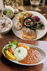 上：回復プレート（写真はイメージです）
下：ひよこ豆のカレー「Tsumugu（つむぐ）」
