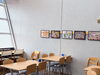店内には可愛く鮮やかな動物の絵があり、楽しめます「Cafe Jabu2」