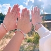 8ミリ玉ブレスレット③番　手首のサイズによって値段が変わります。