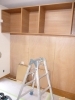壁の下地をしっかりと取付ました「お部屋に合わせてオーダー家具。【行徳・市川市・浦安市・江戸川区周辺でリフォームをお考えなら東京ベイサービスグループ】」