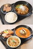 お好きなラーメンをセットにできます
上）Aセット　下）Dセット「金乃歩」