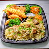 変わり商品　豚ゴロチャーハン＆唐揚げ＆エビフライ＆揚げ餃子「7月27日のお弁当」