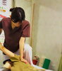 肩甲骨周りもしっかりほぐしていきます。「カイロプラクティック En」